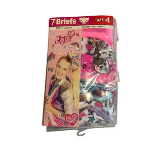 JoJo Siwa Panties 7 Pack Girls Size 4 Underwear Briefs Multicolor Cotton